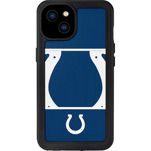 NFL Indianapolis Colts Zone Block iPhone 15 Plus Waterproof Case