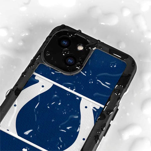 NFL Indianapolis Colts Zone Block iPhone 15 Plus Waterproof Case