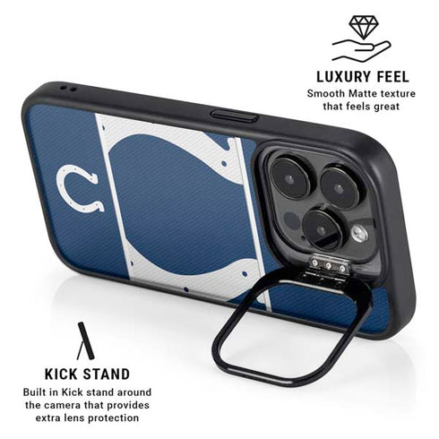 NFL Indianapolis Colts Zone Block iPhone 15 Pro Max Kickstand Case