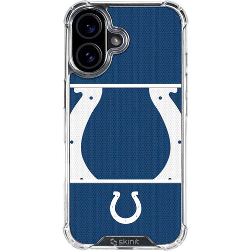 NFL Indianapolis Colts Zone Block iPhone 16 Plus Clear Case