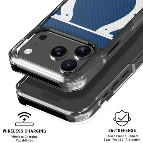 NFL Indianapolis Colts Zone Block iPhone 18 Pro Clear Case