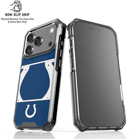 NFL Indianapolis Colts Zone Block iPhone 18 Pro Clear Case