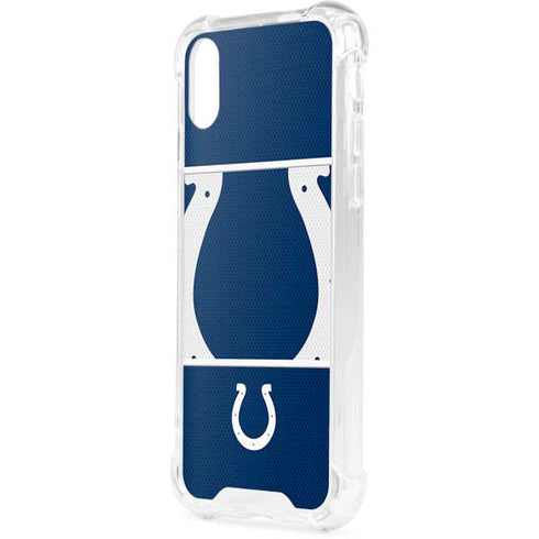 NFL Indianapolis Colts Zone Block iPhone XS Clear Case