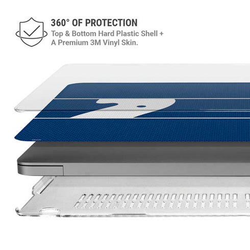 NFL Indianapolis Colts Zone Block MacBook Pro 14in (2021-24) Case plus Skin