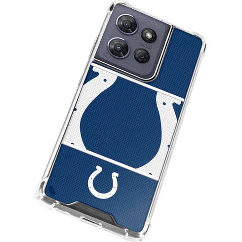 NFL Indianapolis Colts Zone Block Moto G Play 5G (2025) Clear Case