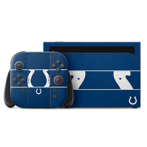 NFL Indianapolis Colts Zone Block Nintendo Switch 2 (2025) with Joy-Con Skin
