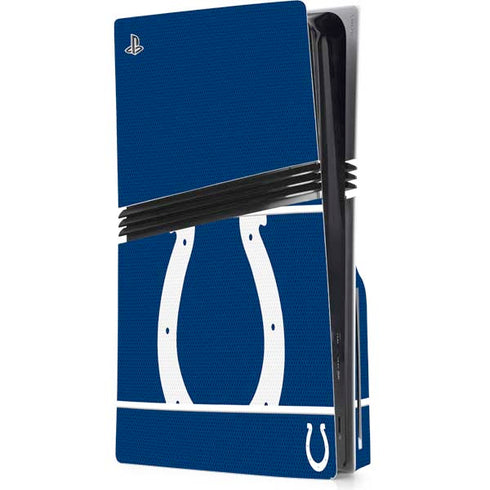 NFL Indianapolis Colts Zone Block PS5 Pro Disk Console Skin