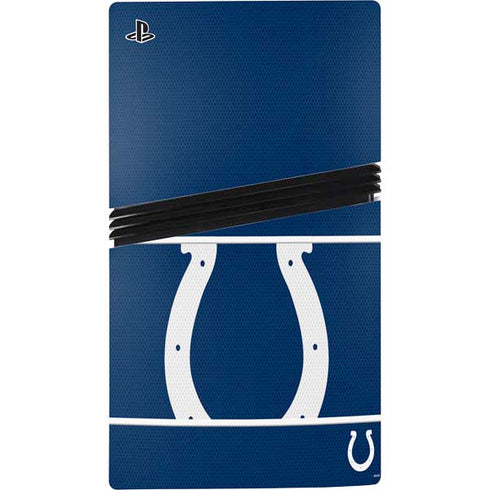 NFL Indianapolis Colts Zone Block PS5 Pro Disk Console Skin