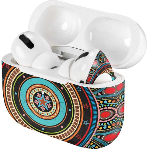 Infinite Circle Colored AirPods Skins