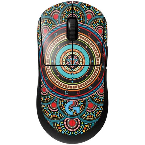 Infinite Circle Colored G Pro Wireless Gaming Mouse Skin