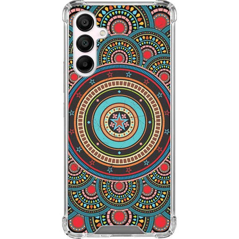 Infinite Circle Colored Galaxy A16 5G Clear Case