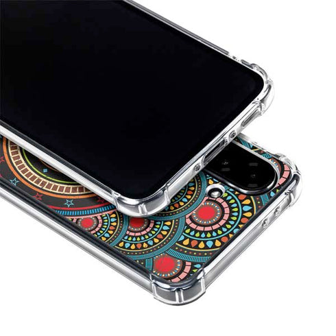 Infinite Circle Colored Galaxy A36 5G Clear Case