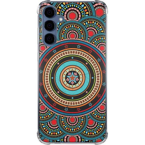 Infinite Circle Colored Galaxy A55 5G Clear Case