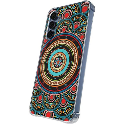 Infinite Circle Colored Galaxy A55 5G Clear Case