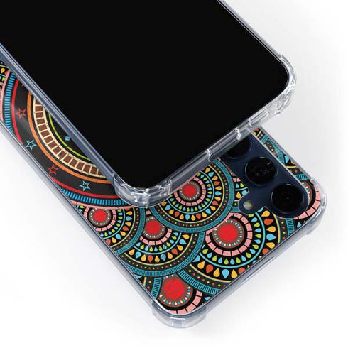 Infinite Circle Colored Galaxy A55 5G Clear Case