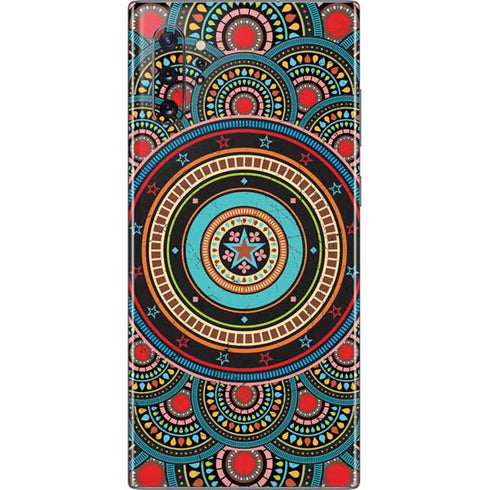 Infinite Circle Colored Galaxy Note 10 Plus Skin