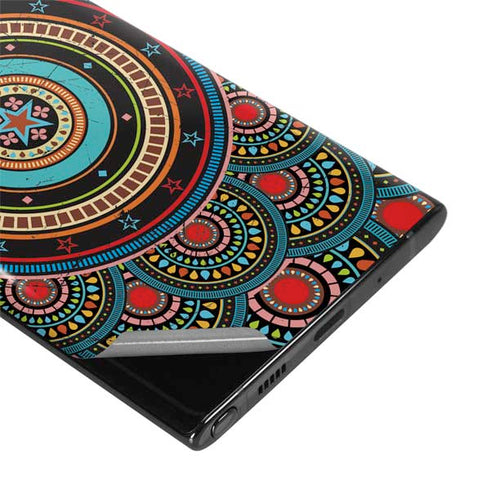 Infinite Circle Colored Galaxy Note 10 Plus Skin