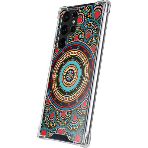 Infinite Circle Colored Galaxy S23 Ultra Clear Case