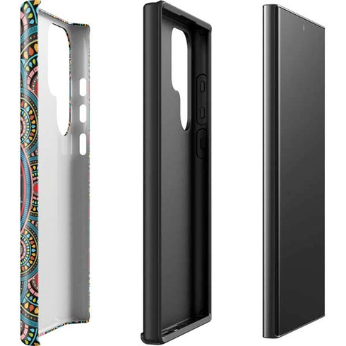 Infinite Circle Colored Galaxy S23 Ultra Pro Case