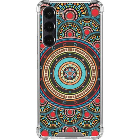 Infinite Circle Colored Galaxy S24 FE Clear Case