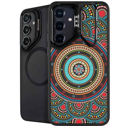 Infinite Circle Colored Galaxy S25 Plus Kickstand Case