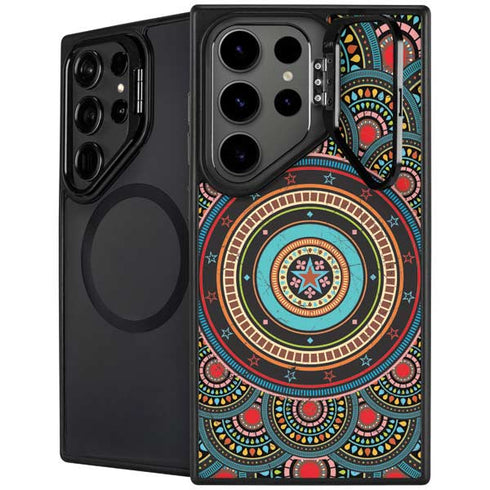 Infinite Circle Colored Galaxy S25 Ultra Kickstand Case