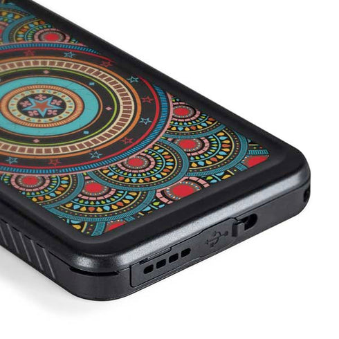 Infinite Circle Colored Galaxy S24 Waterproof Case