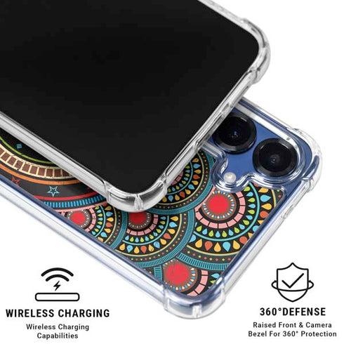 Infinite Circle Colored Galaxy S25 Plus Clear Case