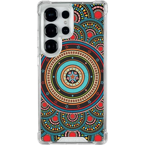 Infinite Circle Colored Galaxy S25 Ultra Clear Case