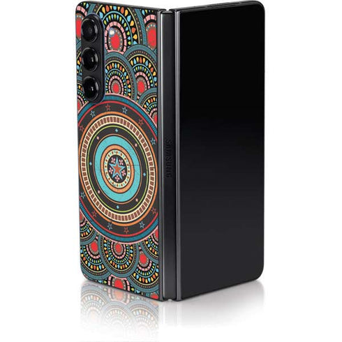 Infinite Circle Colored Galaxy Z Fold5 5G Skin