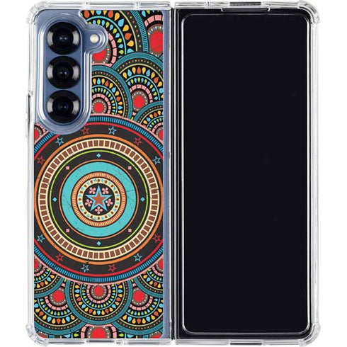 Infinite Circle Colored Galaxy Z Fold6 Clear Case