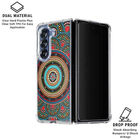 Infinite Circle Colored Galaxy Z Fold6 Clear Case