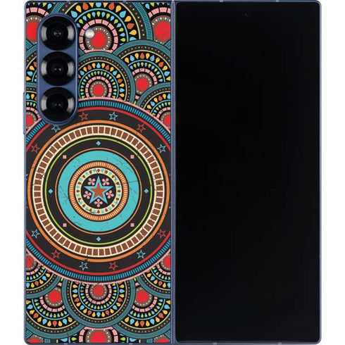 Infinite Circle Colored Galaxy Z Fold6 Skin