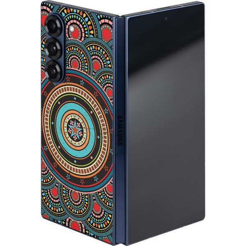 Infinite Circle Colored Galaxy Z Fold6 Skin