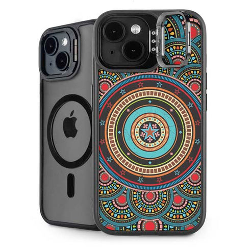 Infinite Circle Colored iPhone 14 Kickstand Case