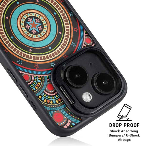 Infinite Circle Colored iPhone 14 Kickstand Case