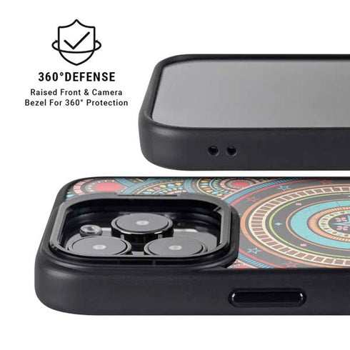 Infinite Circle Colored iPhone 14 Pro Max Kickstand Case
