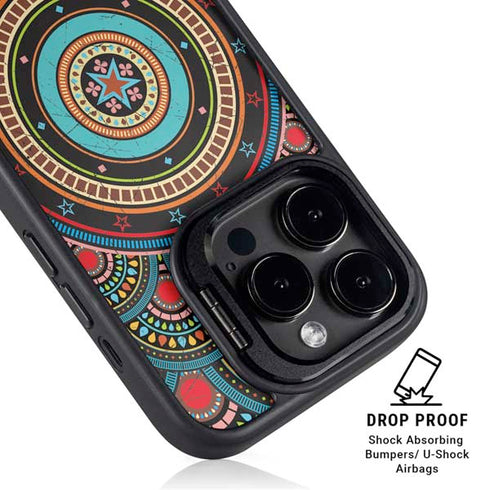 Infinite Circle Colored iPhone 14 Pro Max Kickstand Case