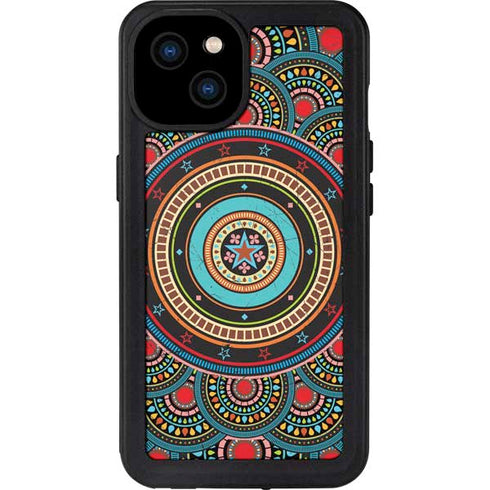 Infinite Circle Colored iPhone 15 Plus Waterproof Case