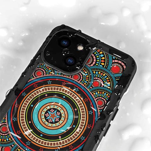Infinite Circle Colored iPhone 15 Plus Waterproof Case