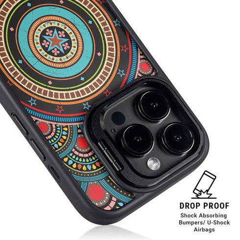 Infinite Circle Colored iPhone 15 Pro Max Kickstand Case