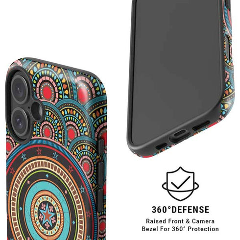 Infinite Circle Colored iPhone 16 Magsafe Impact Case