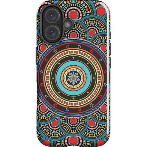 Infinite Circle Colored iPhone 16 Plus Impact Case