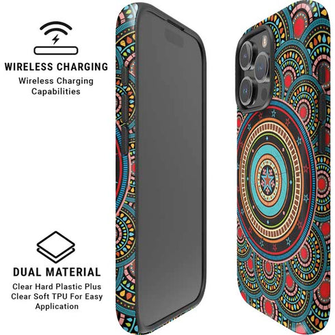 Infinite Circle Colored iPhone 16 Pro Magsafe Impact Case