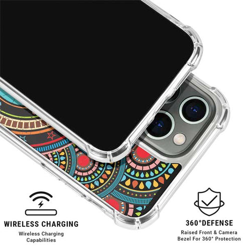 Infinite Circle Colored iPhone 16 Pro Max Clear Case