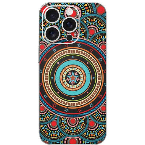 Infinite Circle Colored iPhone 16 Pro Skin