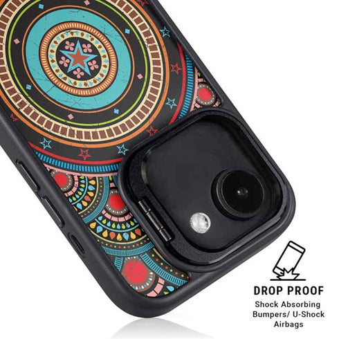 Infinite Circle Colored iPhone 16e Kickstand Case