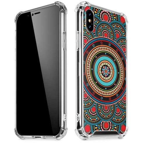 Infinite Circle Colored iPhone X/XS Clear Case