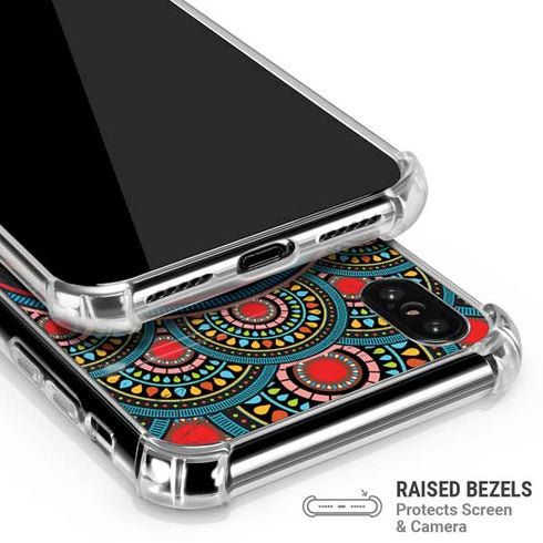 Infinite Circle Colored iPhone X/XS Clear Case