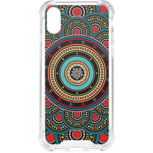 Infinite Circle Colored iPhone XS Clear Case